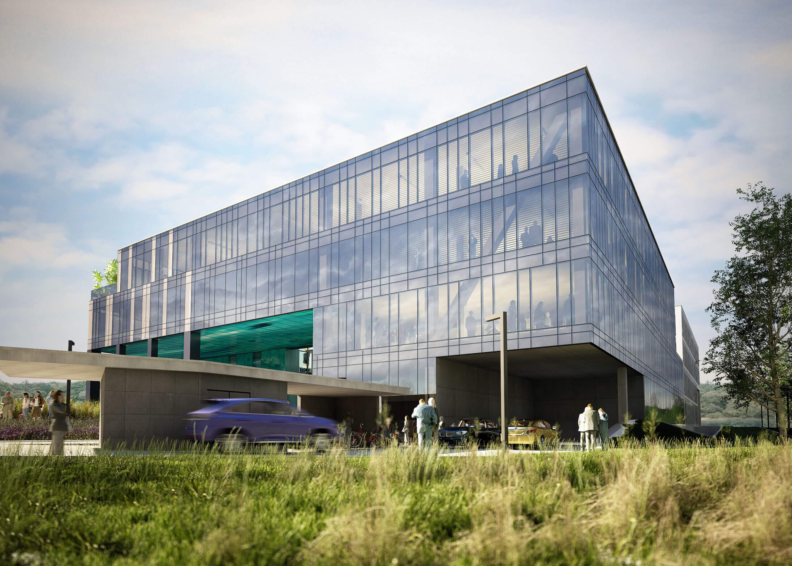 Premium office building exterior